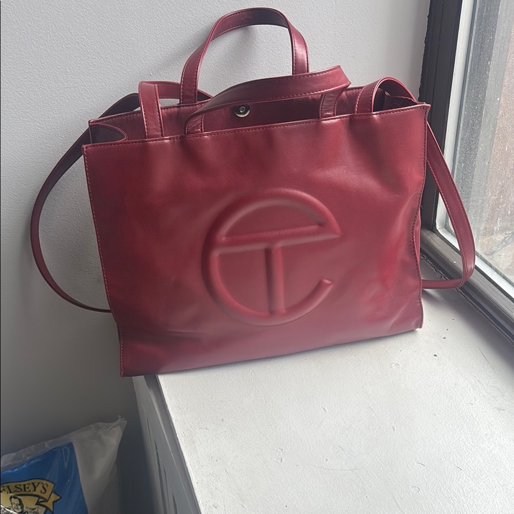 Telfar Medium Oxblood Tote Bag